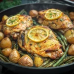 lemon_garlic_chicken_thighs_sizzling_in_a_skillet